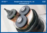 3C Aluminum Conductor XLPE Medium Voltage Cables , 8.7/15kV Armoured Cable （CU