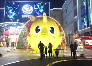 Wholesale Promotional Cartoon Chicken Statues , Fiberglass Cartoon Characters Polished Surface from china suppliers