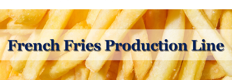 Food Industry Equipment Frozen French Fries Production Line with 100kg/h Capacity