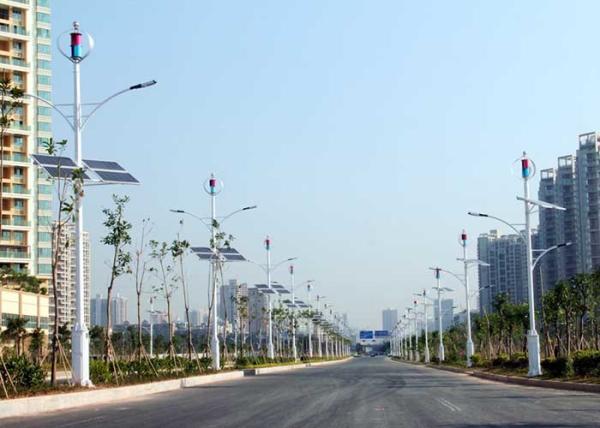 24V Off Grid Solar And Wind Kits Anti - Corrosion Residential Vertical Wind