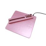 Smart Pink Fashion Wireless Charging Mouse Pad Custom Logo Pu Leather Multifunct
