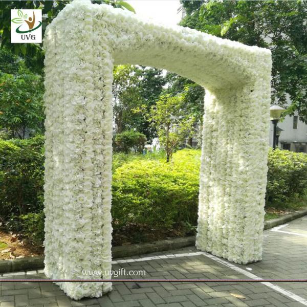 UVG 2.5 meters artificial rose and hydrangea flower entrance for wedding hall