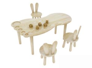 Wholesale primary school furniture baby table and chairs in wood material from china suppliers