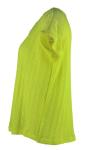 Round Neck Stylish Loose Tops Mint Color Knitted Girls Short Sleeve Tops