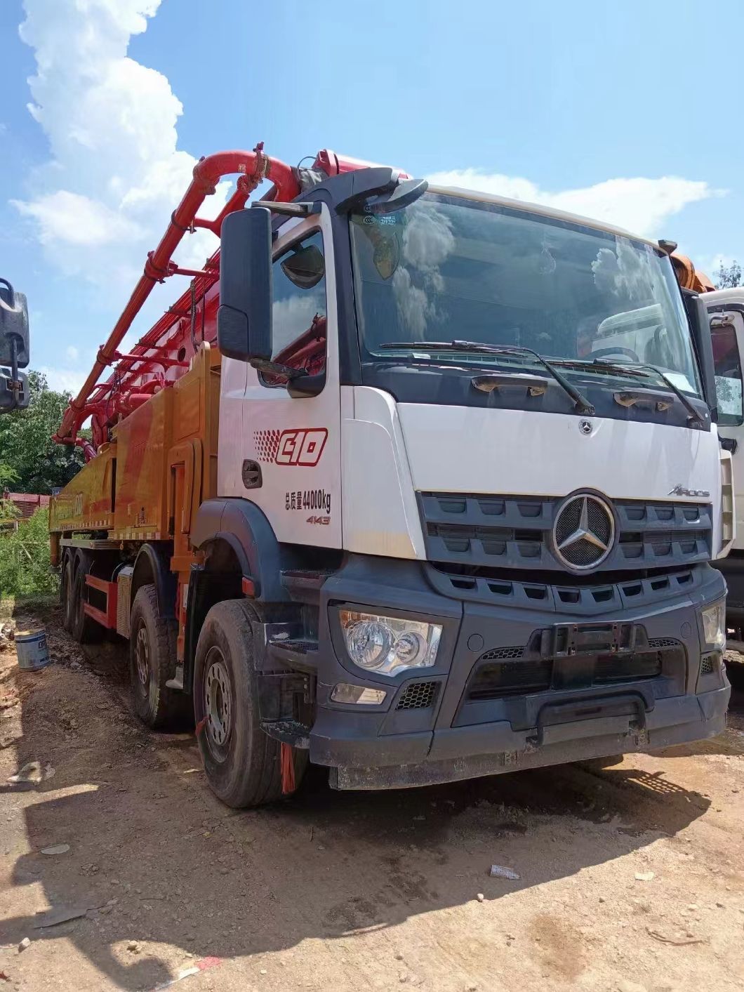 2020 Used Concrete Pump Truck 62m Construction Equipment Truck Mounted Pump Concrete Mixer