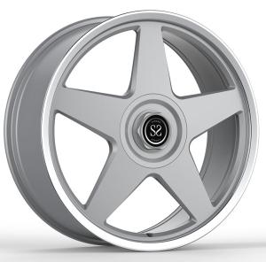 Wholesale Ferrari 488 GTB Custom 1-PC Forged Rims Satin Silver Big Caps from china suppliers
