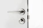 Zinc Alloy Mortise Door Lock Rose Room Satin Nickel / Chrome Lever Handle
