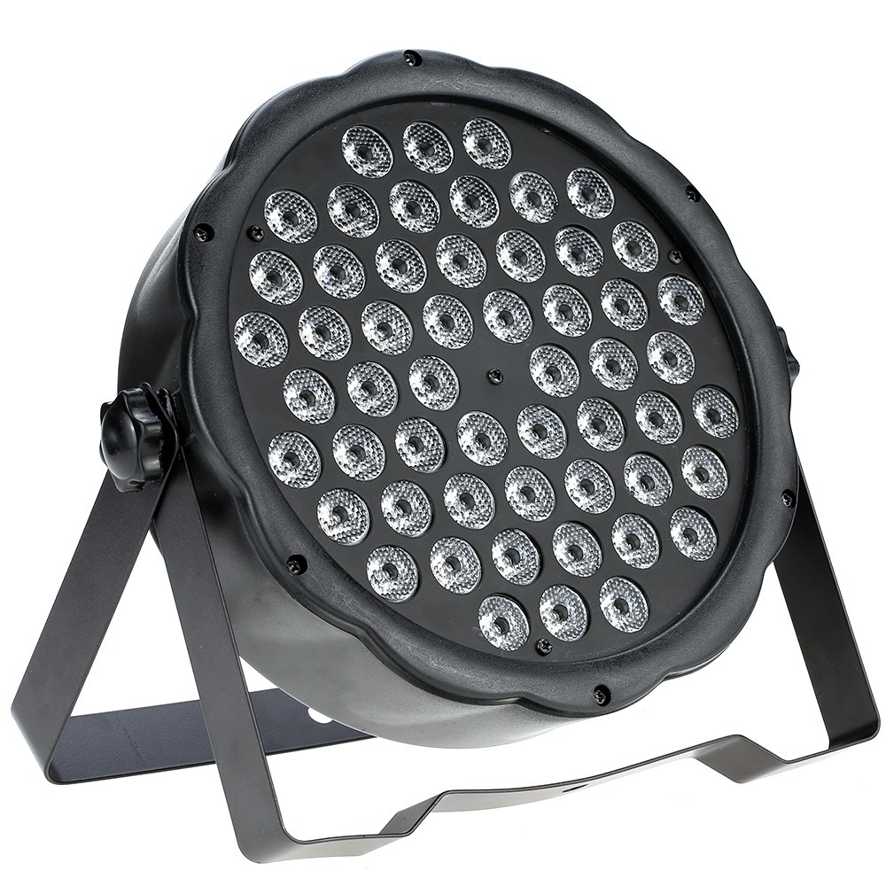180W 54LED 7Channel RGBW Flat Wash PAR Light Stage Effect Lamp Support DMX-512 Sound Activated Strobe Dimmable for Xmas