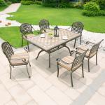 Outdoor Garden Balcony Table Sets Cast Aluminum Camping Picnic Dining Table