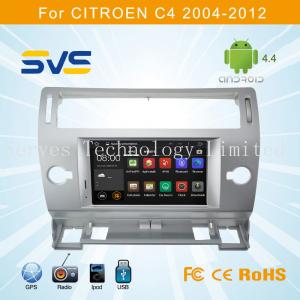 China Android 4.4 car dvd player with GPS for CITROEN C4 2004-2012 with bluetooth radio usb TV on sale