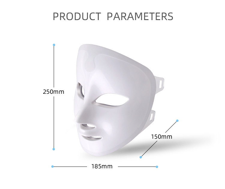 Led Therapy Mask 7 Color Light Face Mask Facial Beauty Equipment For Neck Skin Tightening