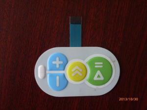 Wholesale Waterproof Membrane Switch Keyboard 0.05mm - 1.0mm , 3M467 / 3M468 Adhesive from china suppliers