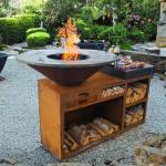 Outdoor Camping portable Stainless Steel BBQ Grill Assembly Required 800mm