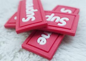 Wholesale Flat Color Separation Clothes Rubber Logo Patches / PVC Rubber Label from china suppliers
