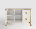 Luxury Hotel Bedside Tables with Drawer , Commercial Modern TV Cabinet