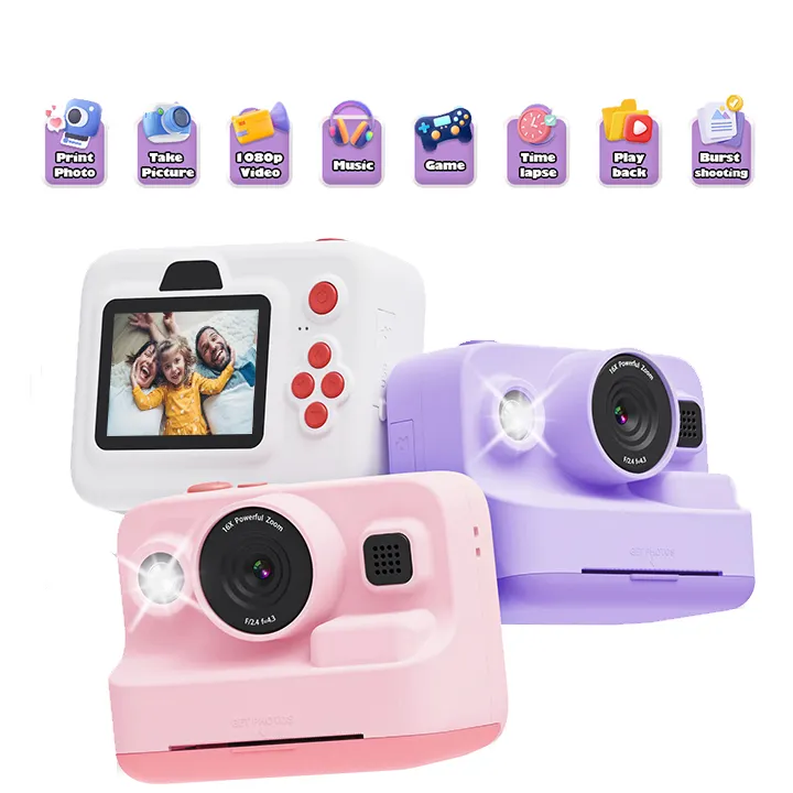 X11S Mini Dual Lens Kids Camera 1080P Bunny Cartoon Children Camera Adorable Toy Kids Selfie Digital Camera As Gift Prize