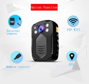 Wholesale IP65 Body Worn Camera With Video Output HDMI And AV Jack / Hidden LED White Light Police Camera from china suppliers