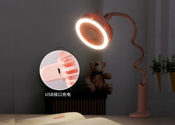 Clip desk lamp fan rechargeable battery operated clip on mini usb desk fan /