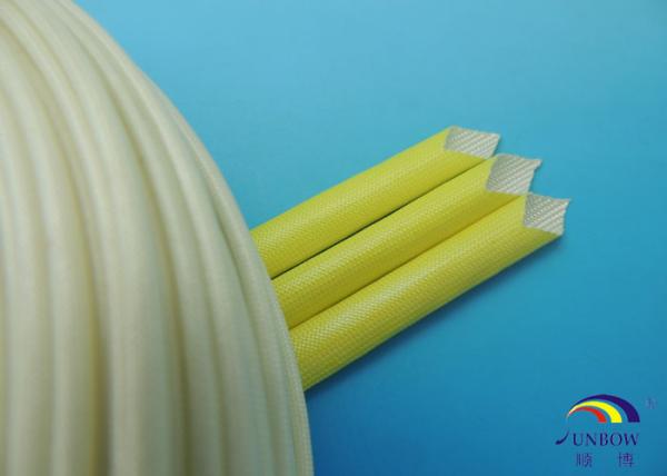 1500V Braided Acrylic Fiberglass Sleeving High Temperature Silicone Sleeve for F