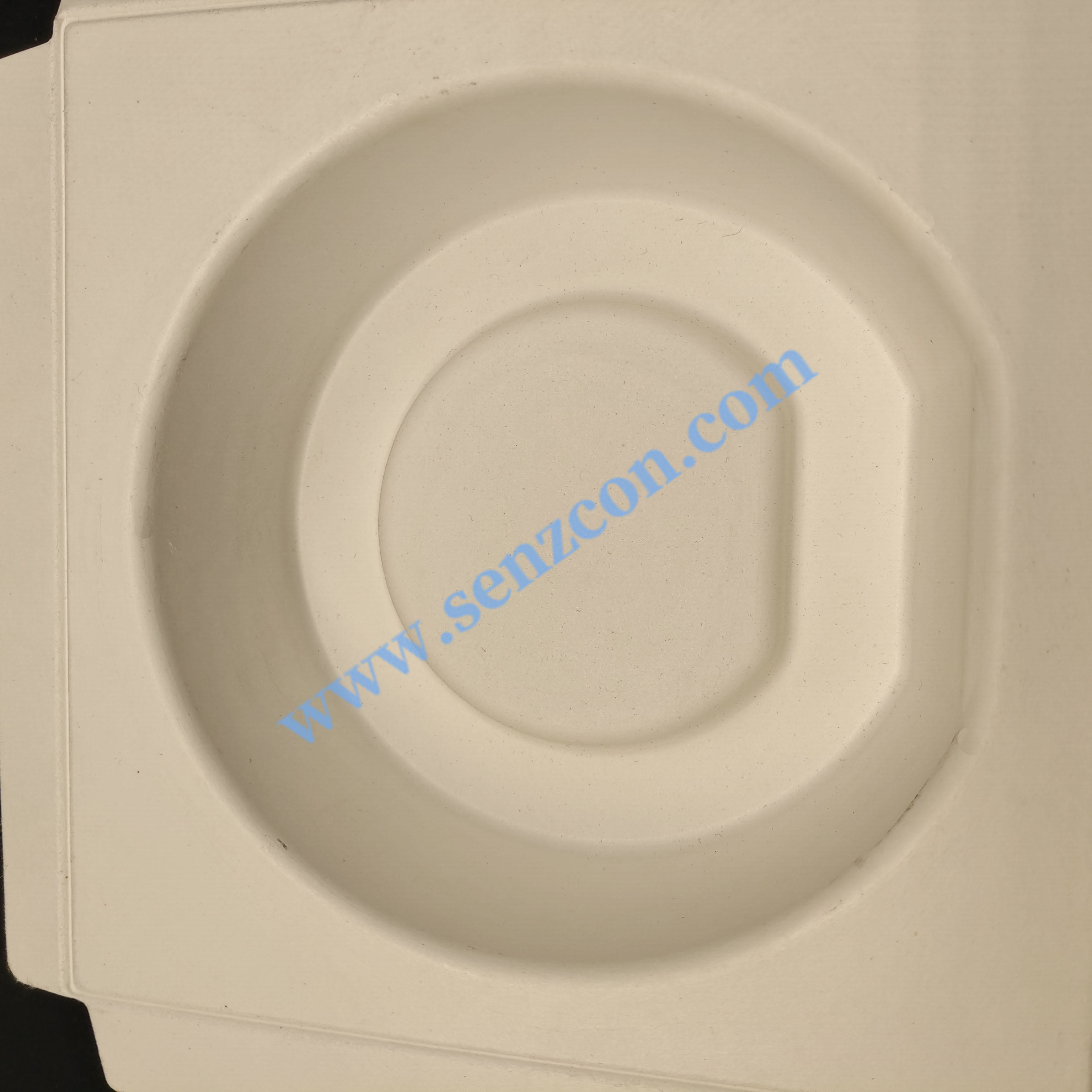 OEM direct supply from Ningbo factory. Smartwatch packaging. The base of the white pulp molded packaging lining is made of sugarcane pulp plant fiber.