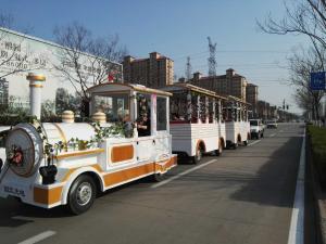 Wholesale Outdoor Scenic Area Tourist Train Rides 72 People Sightseeing Train ISO9001 from china suppliers