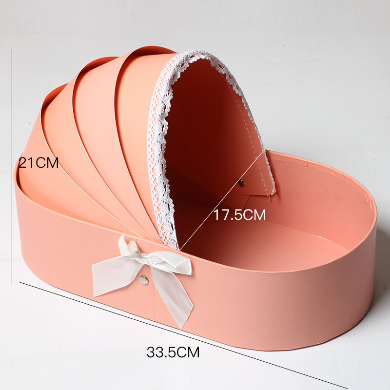 Custom Order Accepted Colorful Flower Necklace Gift Jewelry Round Paper Acrylic Boxes