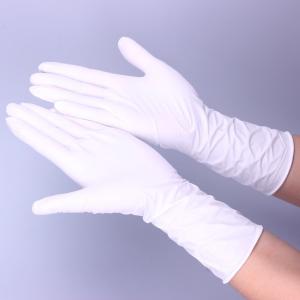 Wholesale Industrial White Disposable Nitrile Gloves , Powder Free Large Nitrile Gloves from china suppliers