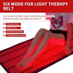 Waterproof Red Infrared Light Therapy Mat Blanket For Pain Relief 660nm 850nm