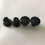 Universal Car Fitment .500 Black Aluminum Dzus Button Dome Head Quarter Turn