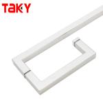 Polished Entrance Black Door Handle Pull for Building Bathroom Glass Door