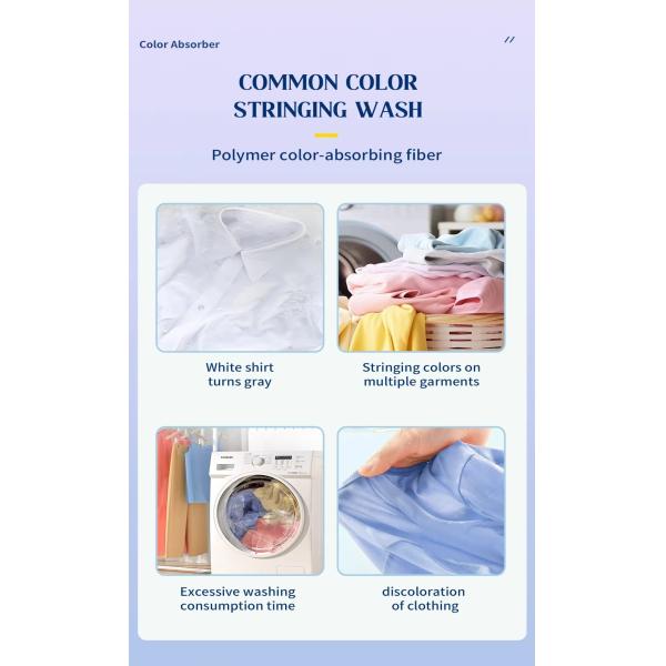 Nonwoven Fabric 30pcs Color Grabber Sheets Fresh Scent For Washing Machine