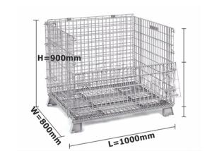 Wholesale Professional Metal Cage Containers / Galvanised Steel Cages For Storage from china suppliers