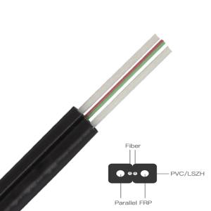 Wholesale G.657A2 GJXFH Indoor FTTH Drop Cable 4 Core Single Mode Fiber Optic Cable from china suppliers