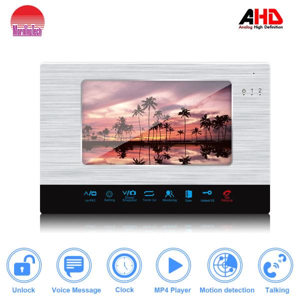 High resolution 1024*600 video door phone / door bell / intercom for villas,