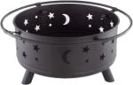Wood Burning Charcoal Heating Stove 30 inch Round Star and Moon Firepit