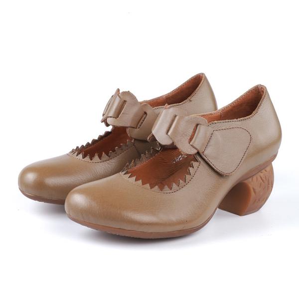 S390 Leather Shoes Handmade Toe Layer Cowhide High Quality Women'S Shoes Custom