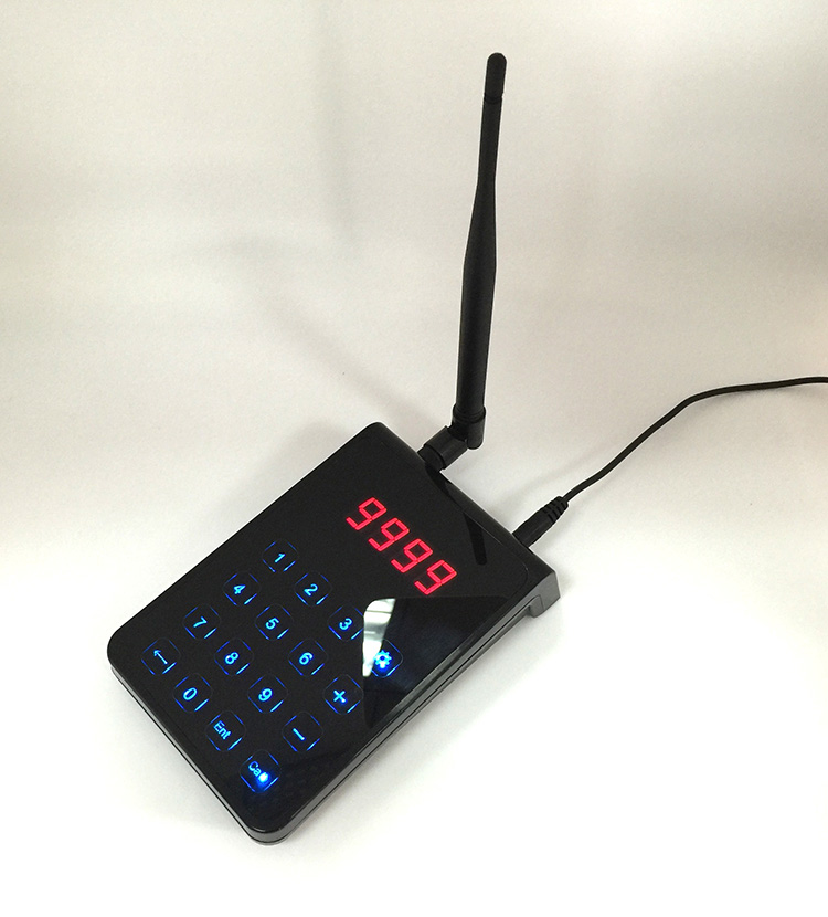 FM full waterproof guest vibrating wireless restaurant coaster pager with KPI to combine with POS system
