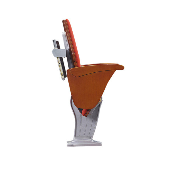 Single Aluminum Leg Folding Auditorium Seating With MDF Back Tablet