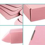 Pink Red Corrugated Mailer Box Custom Printed For Shoes Clothing