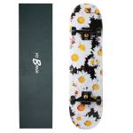 31inch High Concave Skateboard With Little Daisy Design Black Wheel Matte Trucks