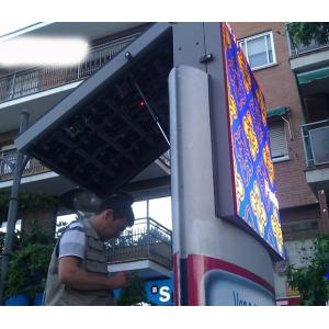 Front serviceDouble sides P5 outdoor display with Nationstar leds