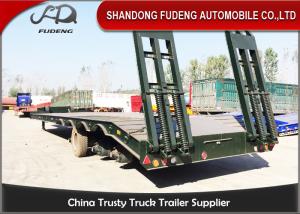 Wholesale Semi Low Bed Trailer Truck 4 Axles 120 Tons , Heavy Duty Utility Trailer with BPW axle from china suppliers