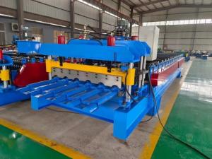 China Glazed Tile Roll Forming Machine Bamboo Type Roof Making Machine on sale