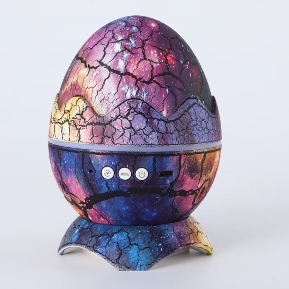 Star Projector Dinosaur Egg Galaxy Projector for Bedroom Remote Control White Noise Speaker 14 Colors LED Night Light Fo