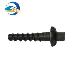 Wholesale Railway Concrete Sleeper Screw Spike Ss8 Ss25 Ss35 24*160mm With Material 35# HDG Finished For Rail Fastening System from china suppliers