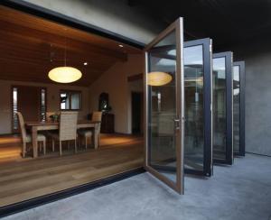 Wholesale weather stripping glass interior folding doors,Aluminium Bi Transparent Partition Soundproof Insulated from china suppliers