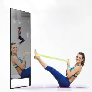 China Gym Using Mirror Display Screen 43 Free Standing for Fitness on sale