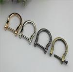 Bag metal d ring nickel free hanging plating,flexible zinc alloy d ring buckles