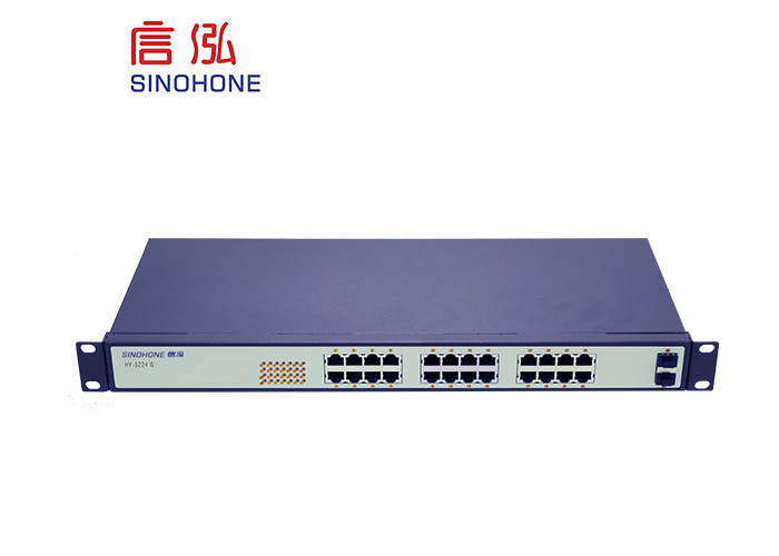 SFP Unmanaged Fiber Optic Network Switch Exchange Capacity 256G