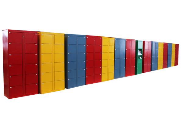 Smart Public Rental Airport Left Luggage Lockers , Card / Cash Payment System